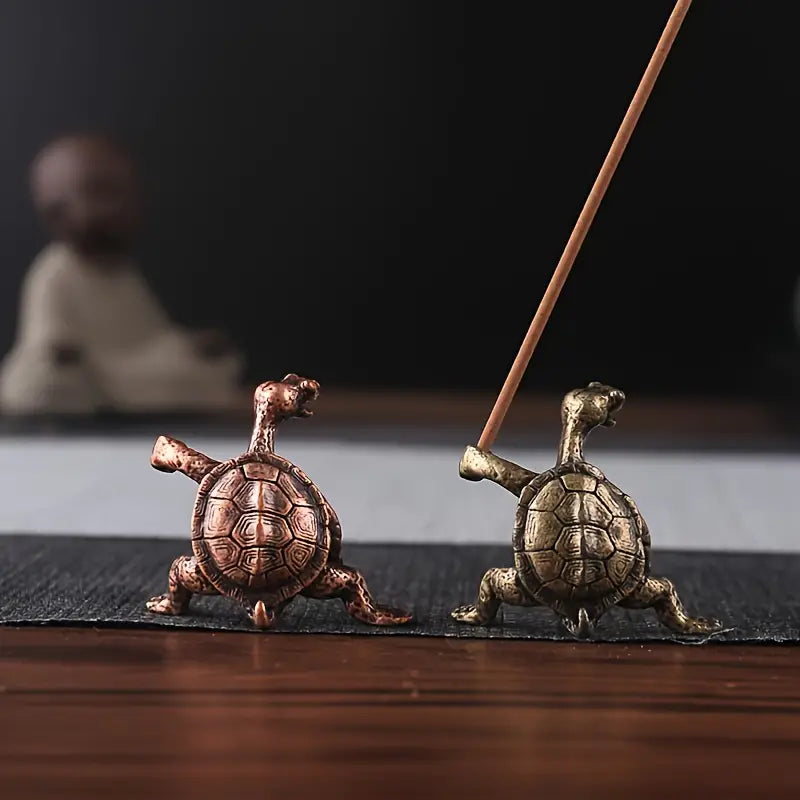 Turtle Shaped Incense Burner and Holder for Home Decor
