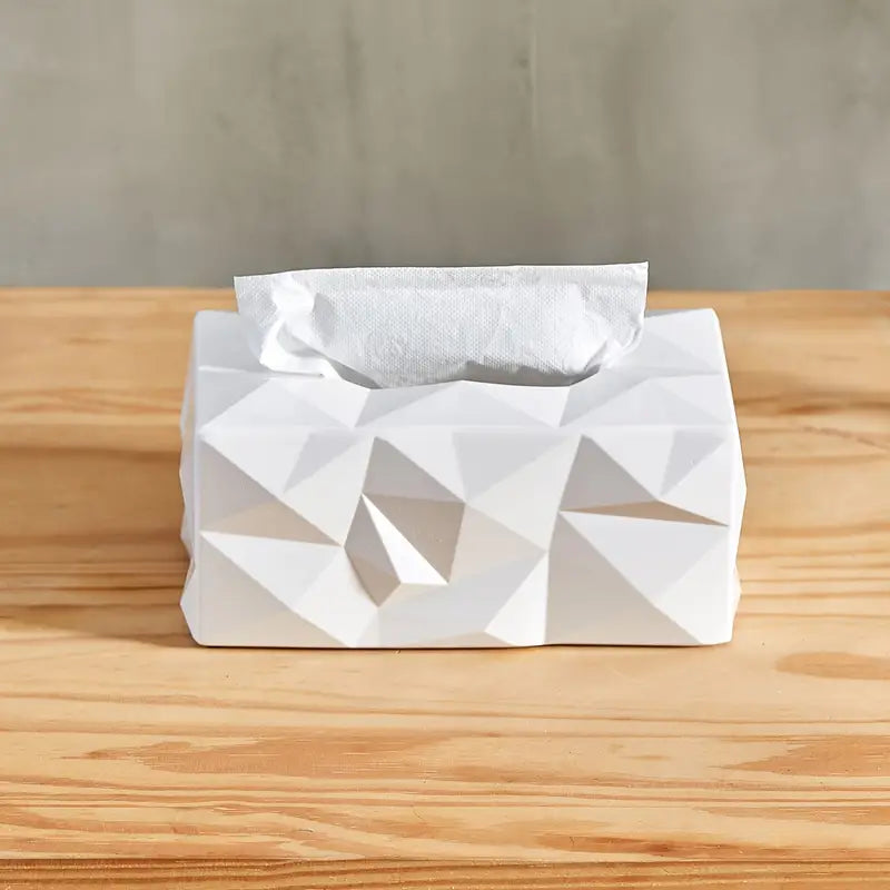 Elegant Geometric Tissue Box for Home and Office Decor