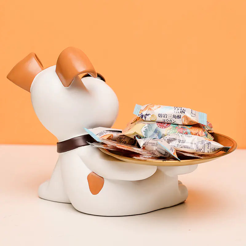 Cute Husky Tray for Snacks and Home Decor