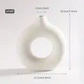 Modern White Ceramic Vase for Home Decor and Events