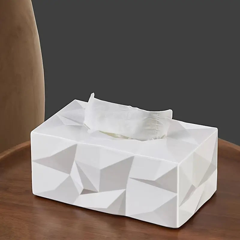 Elegant Geometric Tissue Box for Home and Office Decor