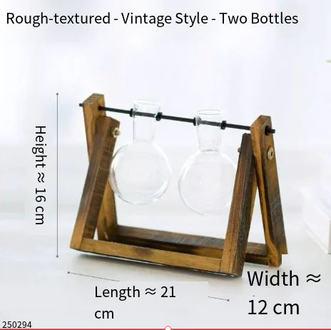 Wood and Glass Shelf for Home Decor