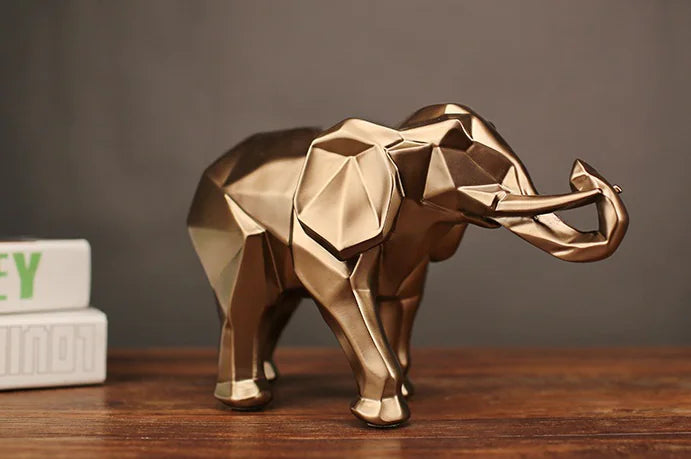 Elephant Figurine for TV Cabinet and Home Decor