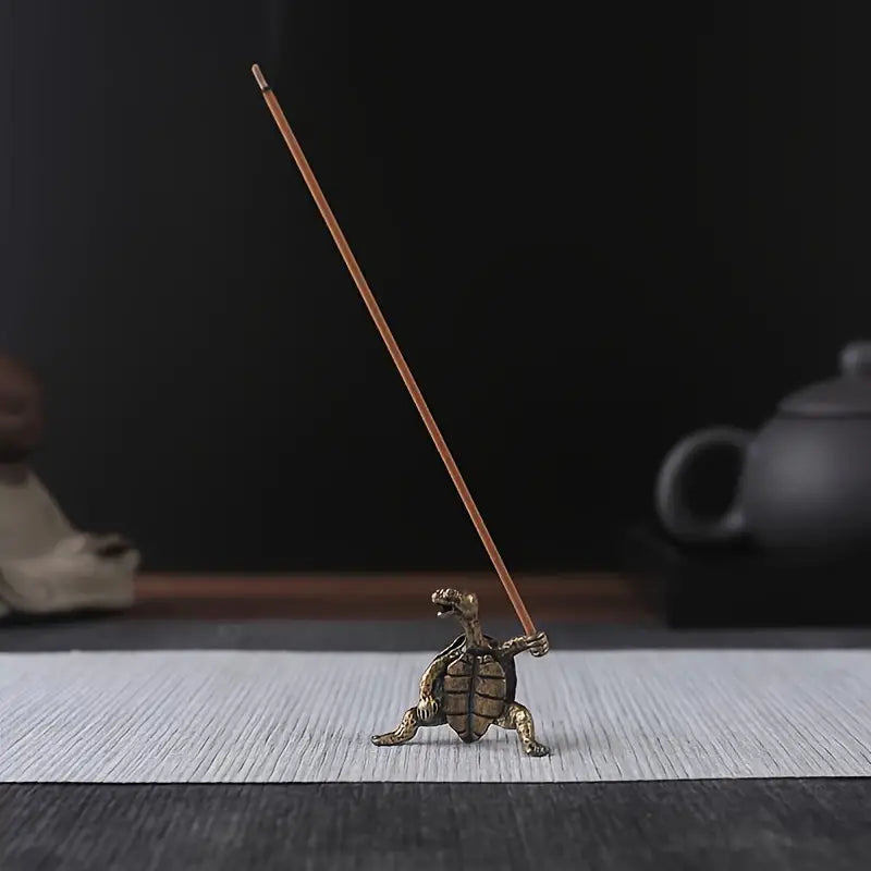 Turtle Shaped Incense Burner and Holder for Home Decor