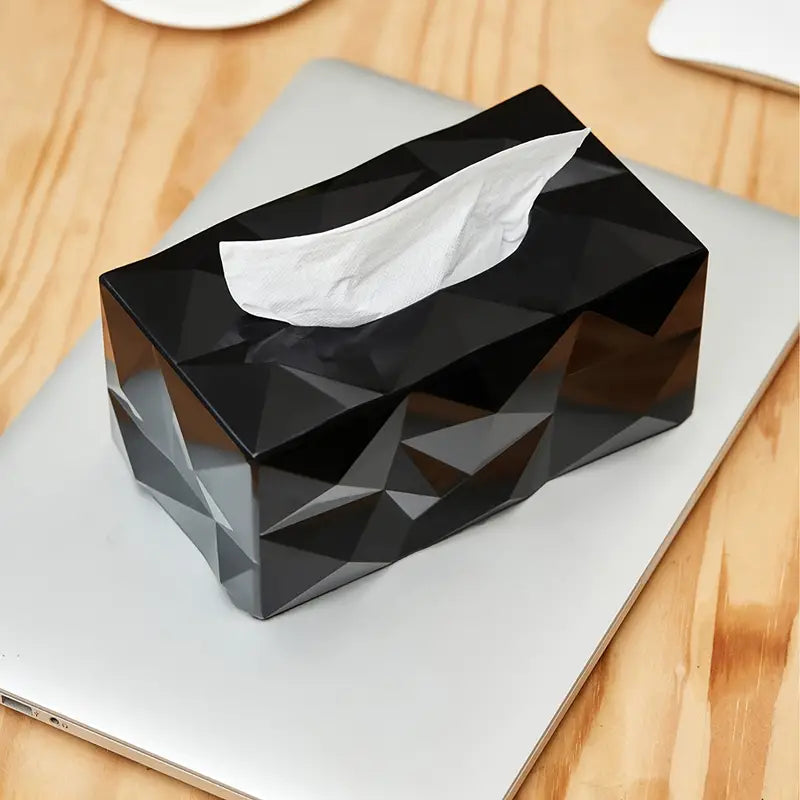 Elegant Geometric Tissue Box for Home and Office Decor