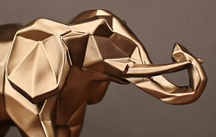 Elephant Figurine for TV Cabinet and Home Decor