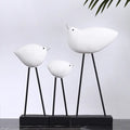 Nordic Minimalist Black and White Bird Home Decor Piece