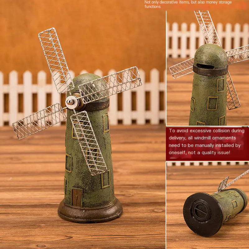 Creative Dutch Windmill Resin Gift and Home Decor