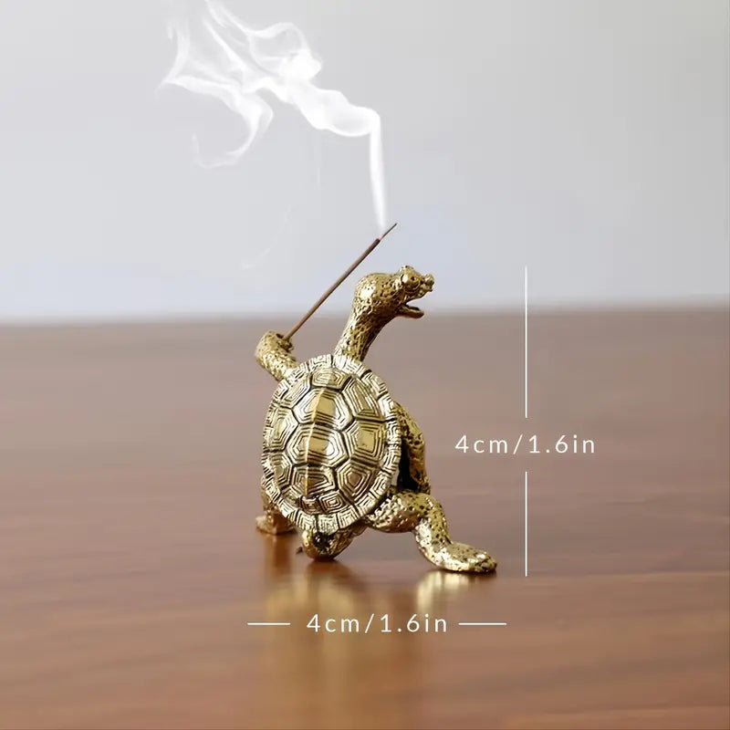 Turtle Shaped Incense Burner and Holder for Home Decor